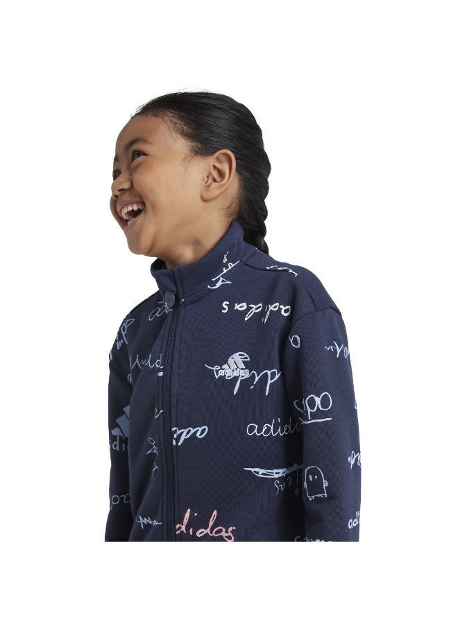 Adidas Brand Love Little Kids Tracksuit - Image 5