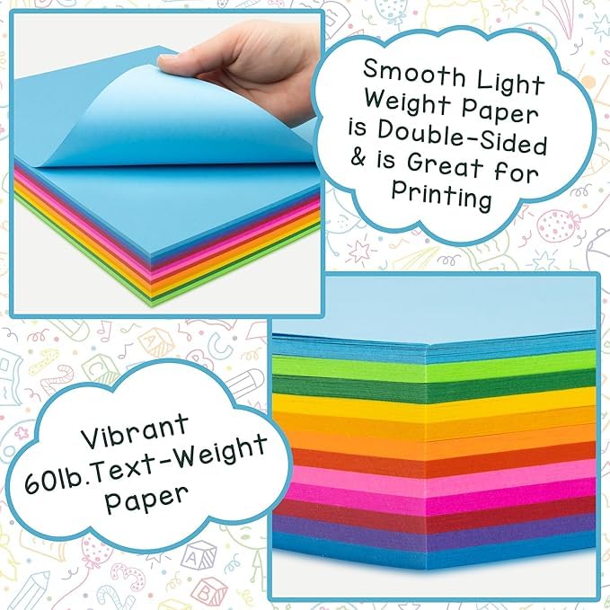 Hygloss Black Paper - 24 lb, 89 GSM, Fade-Resistant, Acid-Free, 8.5x11-Inch Letter Size Color Copy Paper, 90 Sheets - Image 3