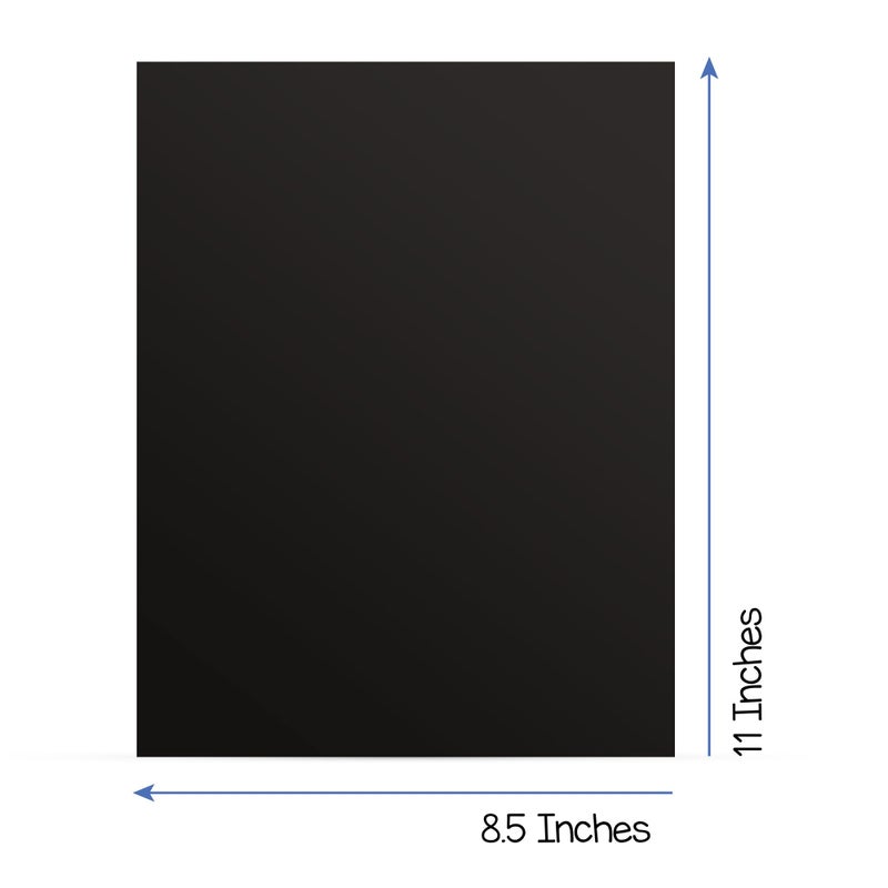 Hygloss Black Paper - 24 lb, 89 GSM, Fade-Resistant, Acid-Free, 8.5x11-Inch Letter Size Color Copy Paper, 90 Sheets - Image 2