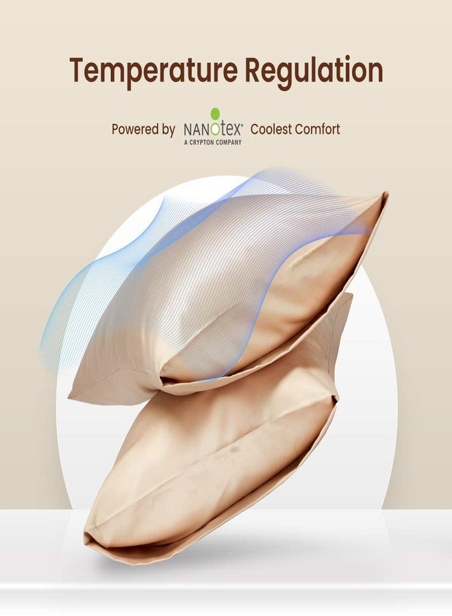 SLEEP ZONE غطاء وسادة ساتين SLEEP ZONE للشعر والبشرة (لون لوزي، 20x40 بوصة) - مجموعة غطاء وسادة ناعمة للغاية من Nanotex® - أغطية وسادة ساتين مع إغلاق ظرفي - خيار هدية للفتيات والنساء - Image 2