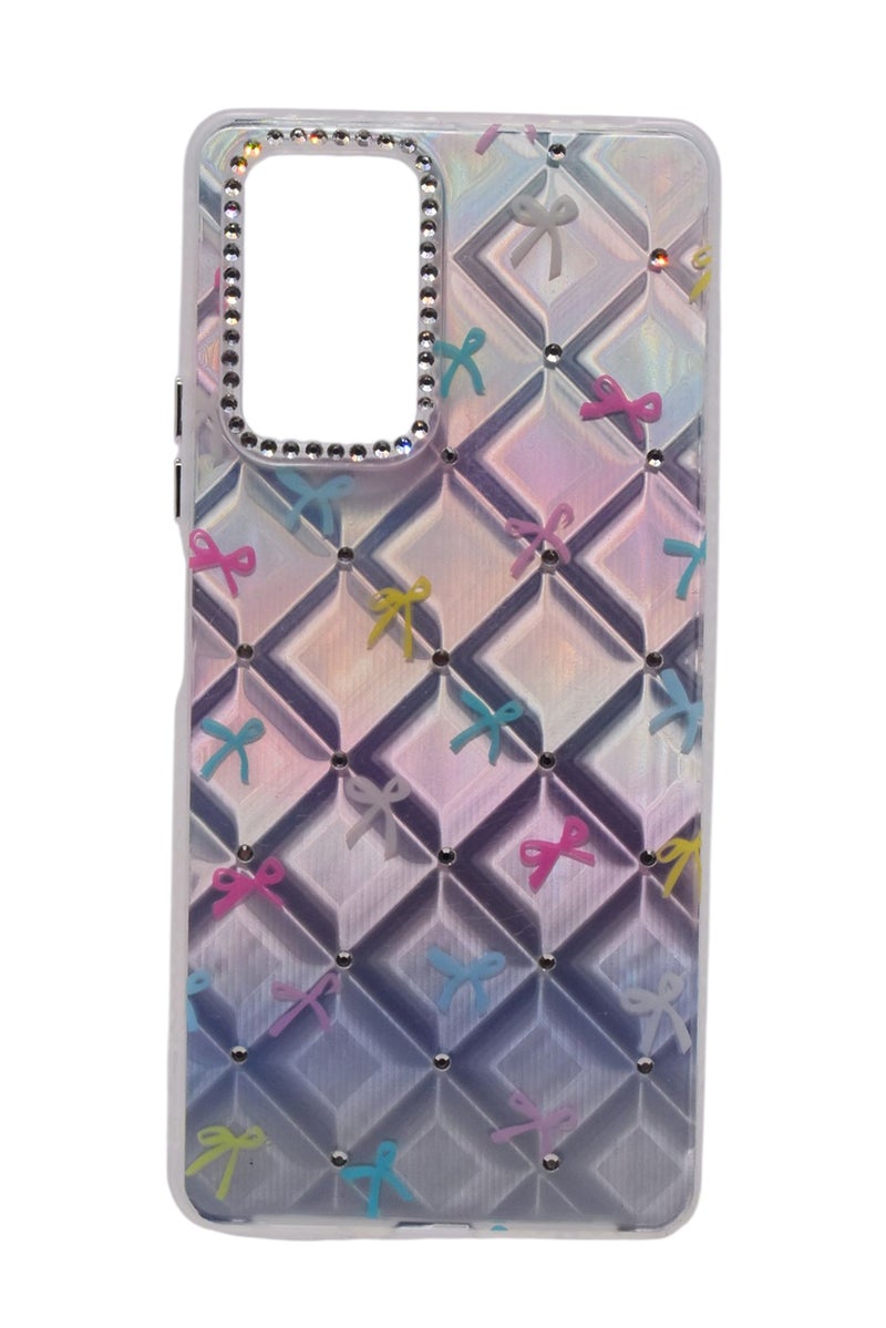 CFS TPU Bows Printed Back Cover Case with Rhinestone Camera Border For Xiaomi Redmi Note 10 Pro 4G - Multicolor - Image 1