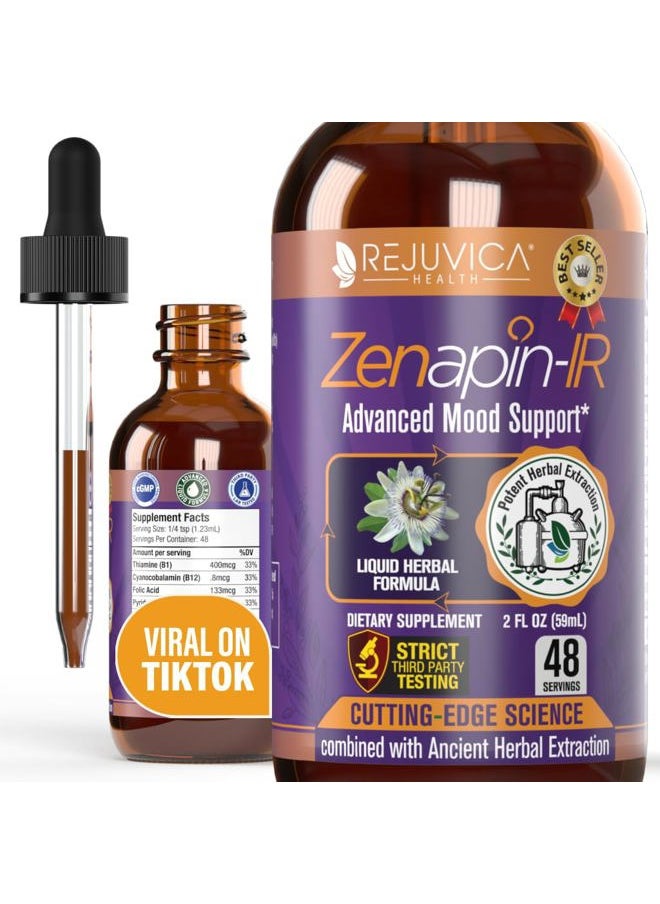 Rejuvica Health Rejuvica Health Advanced Mood Support Supplement - Liquid Delivery for Better Absorption - Tart Cherry, Chanca Piedra, Celery Seed, Ginger & More!  - Image 1
