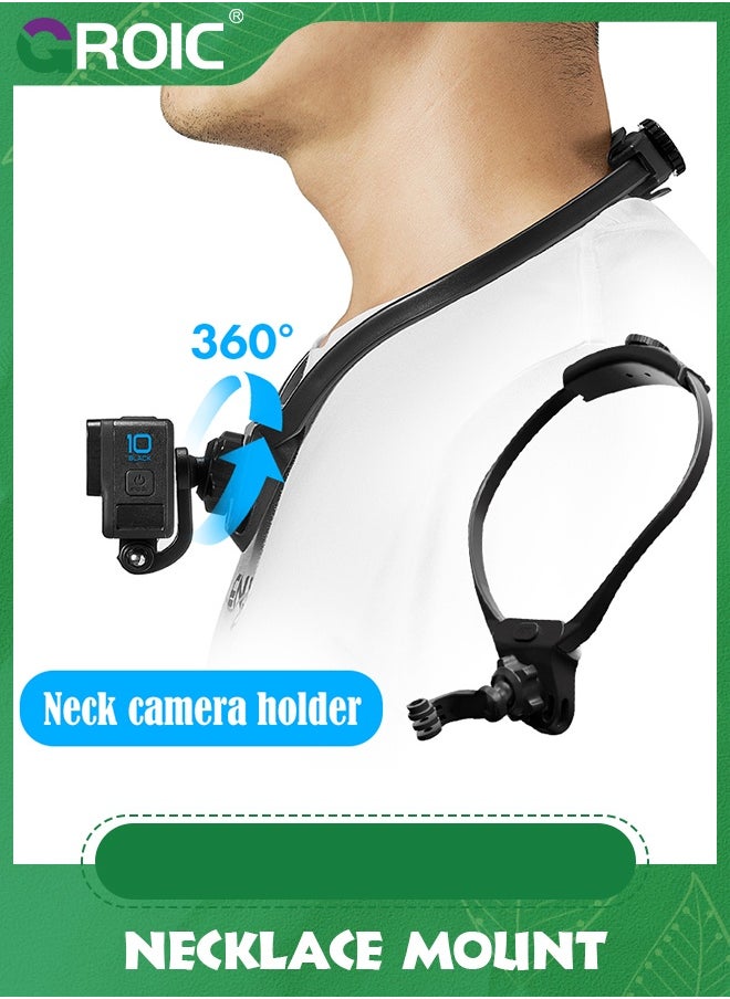GROIC Neck Mount for DJI Osmo Pocket 3 Creator Combo, Necklace Holder Camera POV Mount Compatible for DJI Osmo Pocket 3 Insta360 and Most Action Cameras Accessories  - Image 5
