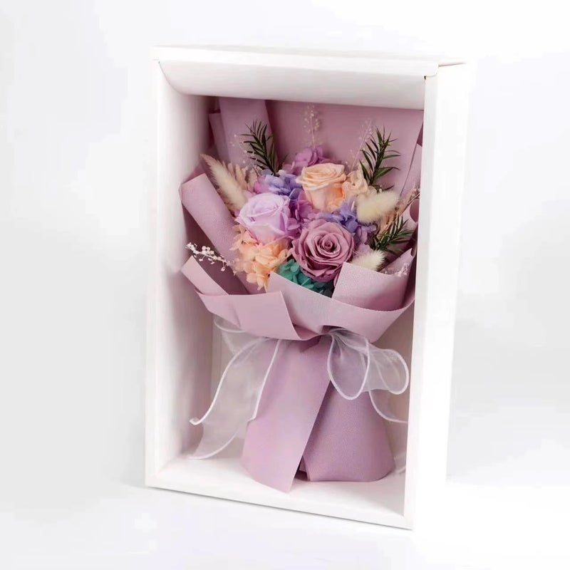 Bluejw Mixed Natural Real Dried Flower Preserved Roses Bouquet – Long-Lasting Dried Plants Arrangement for Home Decor, Wedding, or Gift - Image 3