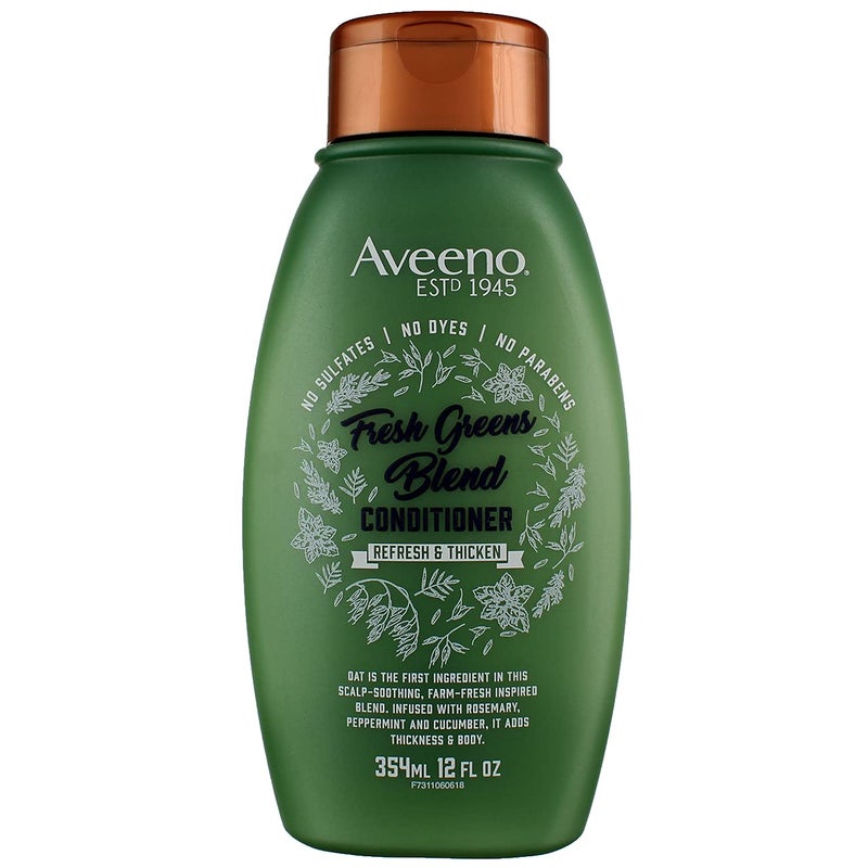 Aveeno Conditioner Fresh Greens Blend 12 Ounce (Thicken) (354ml) (2 Pack) - Image 4