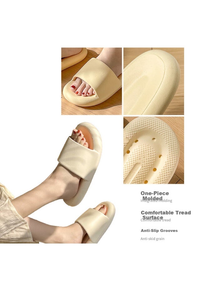 Guoluofei Squishy Feeling Slippers For Women And Men, Summer Home Couple Bathroom Shower Outdoor Thick-soled Sandals, Pink, Size 36-37 - Image 2