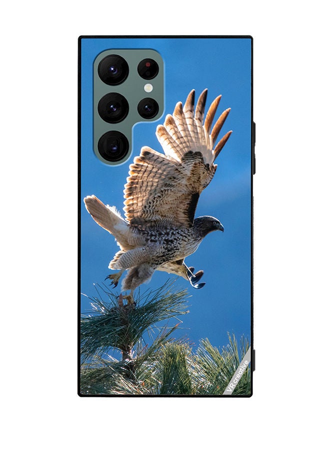 VR CREATIVE Protective Case Cover For Samsung Galaxy S22 Ultra 5G Hunting Eagle Design Multicolour - Image 1