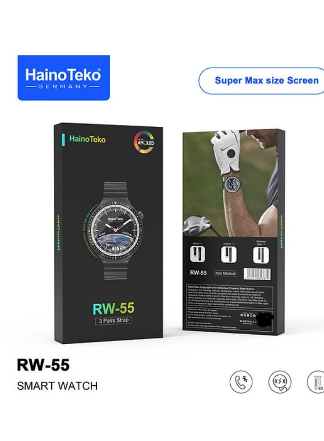 haino Teko RW-55 Smartwatch With 3 Pairs Strap - Image 1