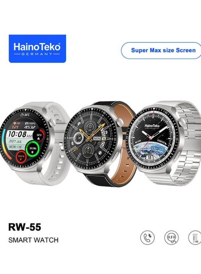 haino Teko RW-55 Smartwatch With 3 Pairs Strap - Image 3