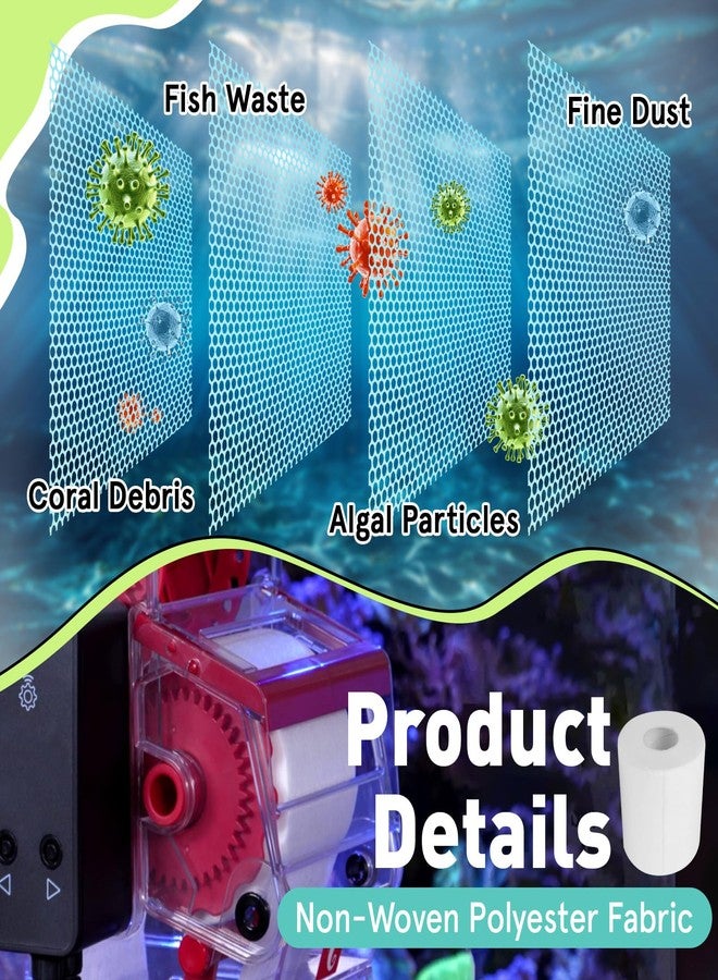 Kamrexi Replacement Fleece Roll Compatible with Red Reef 500, 92' in Long and 4.45" in High, High-Efficiency Filtration, Perfect for Reef Aquariums, Effortless to Install & Use - Image 4