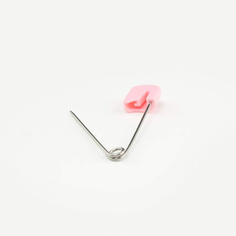 OsoCozy Cloth Diaper Nappy Pins 4 Packs - 4 Stainless Steel Safety Pins with Locking Plastic Heads. Durable, Safe and Cute 2.2 Inches Long (Pink) - Image 2