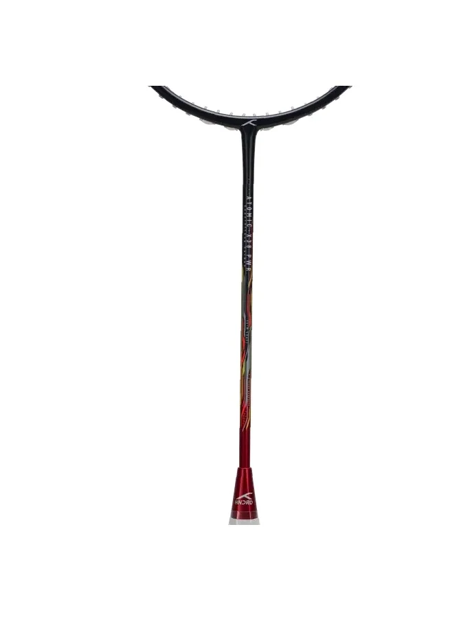 HUNDRED Atomic-X 38 Pwr-Unstrung Badminton Racket With Full Cover (Charcoal/Red)