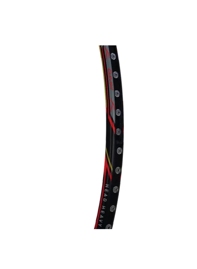 HUNDRED Atomic-X 38 Pwr-Unstrung Badminton Racket With Full Cover (Charcoal/Red)