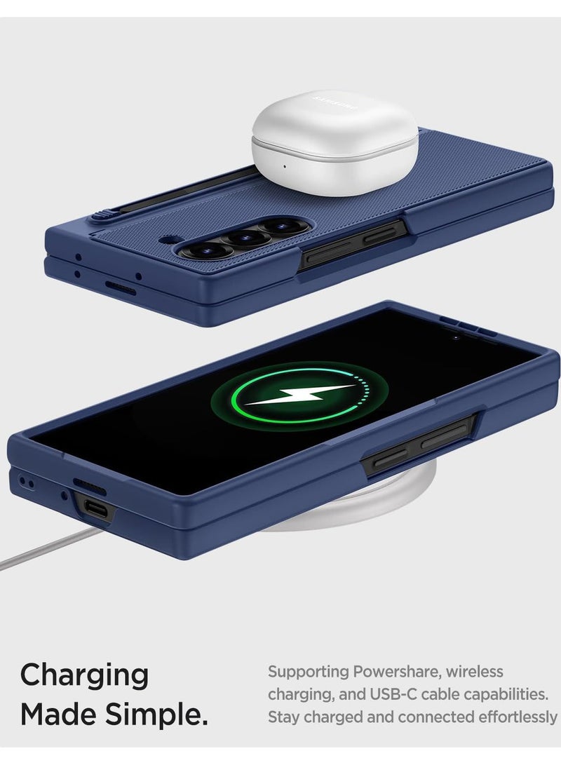 general Cover for Samsung Galaxy Z Fold 7 with Stylus, [Pen Slot] [Anti-Spy Screen Protector] [Kickstand], Heavy Duty Shockproof Anti-Scratch Ultra-Thin Reinforced Case for Galaxy Z Fold 7 - Image 4