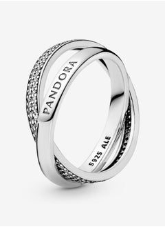 Pandora Violet Intertwined Pandora Logo and Pavé Ring  - Image 1