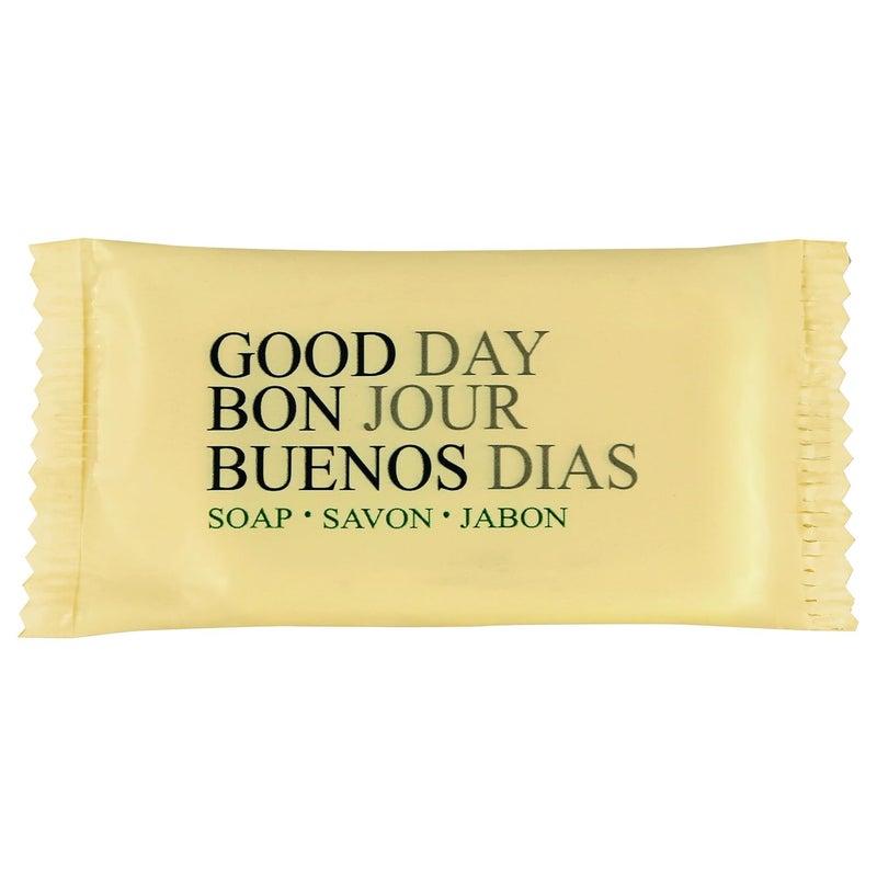 Good Day GTP 390075 Amenity Bar Soap Pleasant Scent 34 oz White Pack of 1000