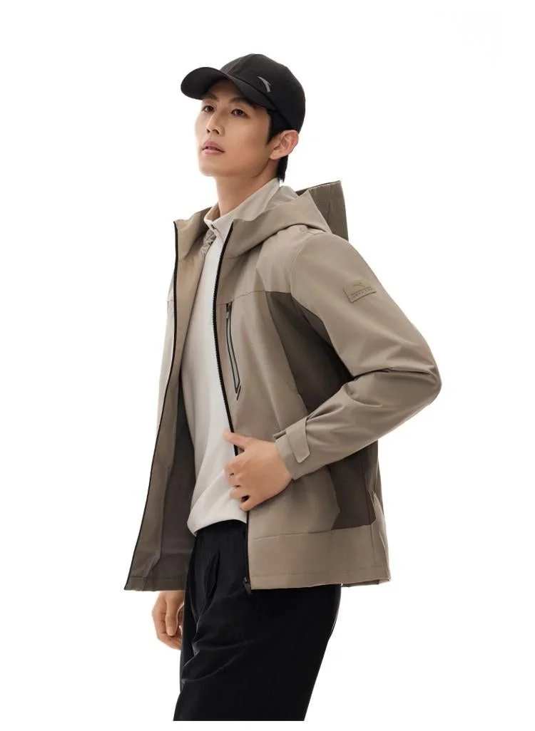 ANTA HydroShield | Waterproof Training Jacket for Men – Lightweight Windbreaker with Hood
