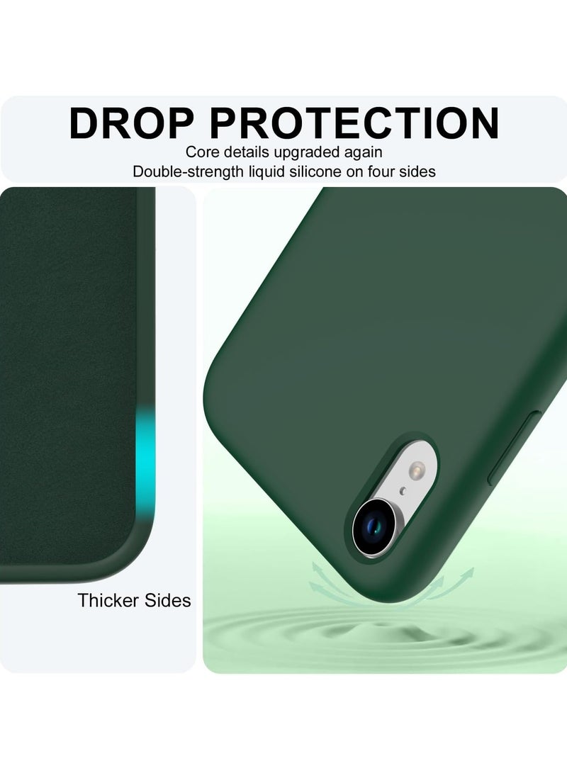 DUSALA iPhone XR Case, Liquid Silicone Phone Case for iPhone XR 6.1 Inch, Colorful Silky-Soft Protective Cover (Green) - Image 3