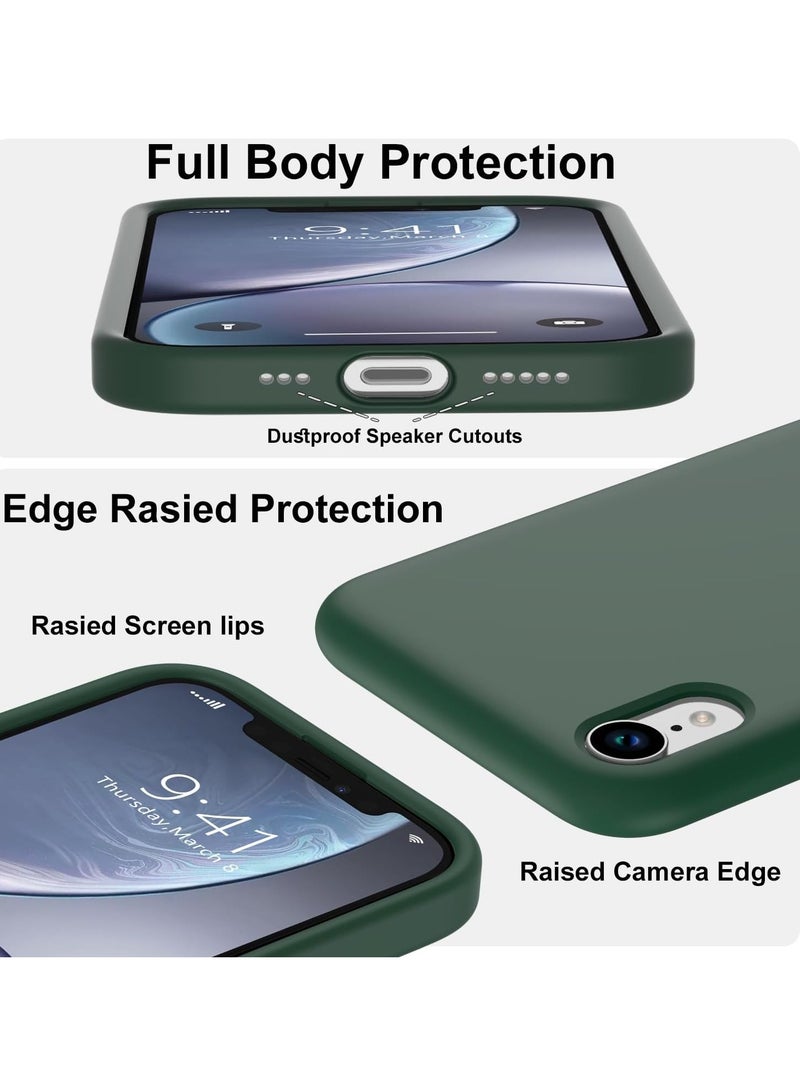 DUSALA iPhone XR Case, Liquid Silicone Phone Case for iPhone XR 6.1 Inch, Colorful Silky-Soft Protective Cover (Green) - Image 4