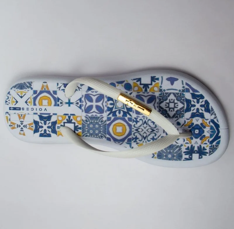 Voices Voices Women'S Flip Flops, Boat Amalfi - 002.00004, Color - White