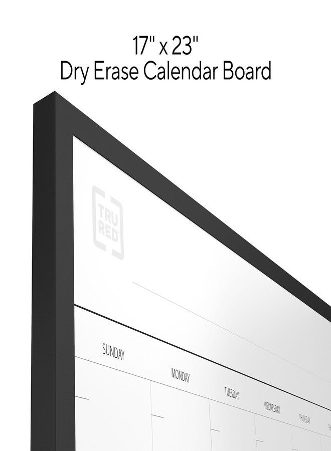 TRU RED Magnetic Steel Dry Erase Combo Board, Black Aluminum, 17-inch x 23-inch - Image 3