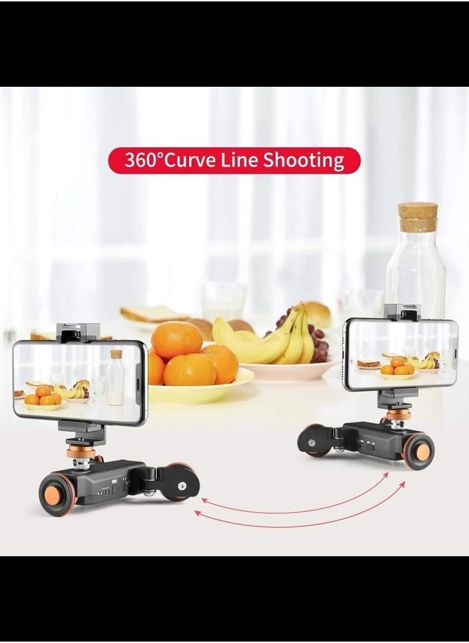 Generic - Dolly Motorized Slider Camera with Remote Control, Slider Electric Rail Screw 1/4 "to 3/8" 3 Speed Adjustable, Portable Electric Slider Track Slider Track for DSLR Camera Smartphone, 3kg Capacity - Image 1