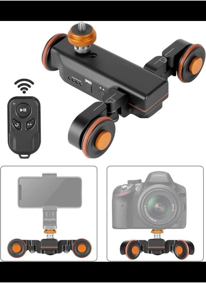 Generic - Dolly Motorized Slider Camera with Remote Control, Slider Electric Rail Screw 1/4 "to 3/8" 3 Speed Adjustable, Portable Electric Slider Track Slider Track for DSLR Camera Smartphone, 3kg Capacity - Image 1