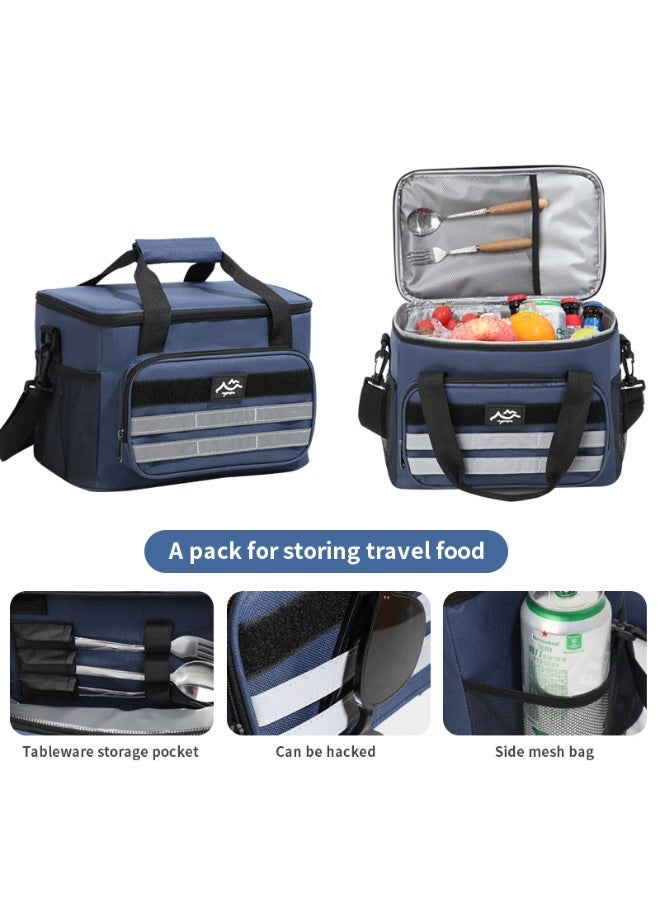 Outdoor incubator, large-capacity fresh-keeping picnic bag, diagonal portable ice bag, outdoor insulation bag - Image 2