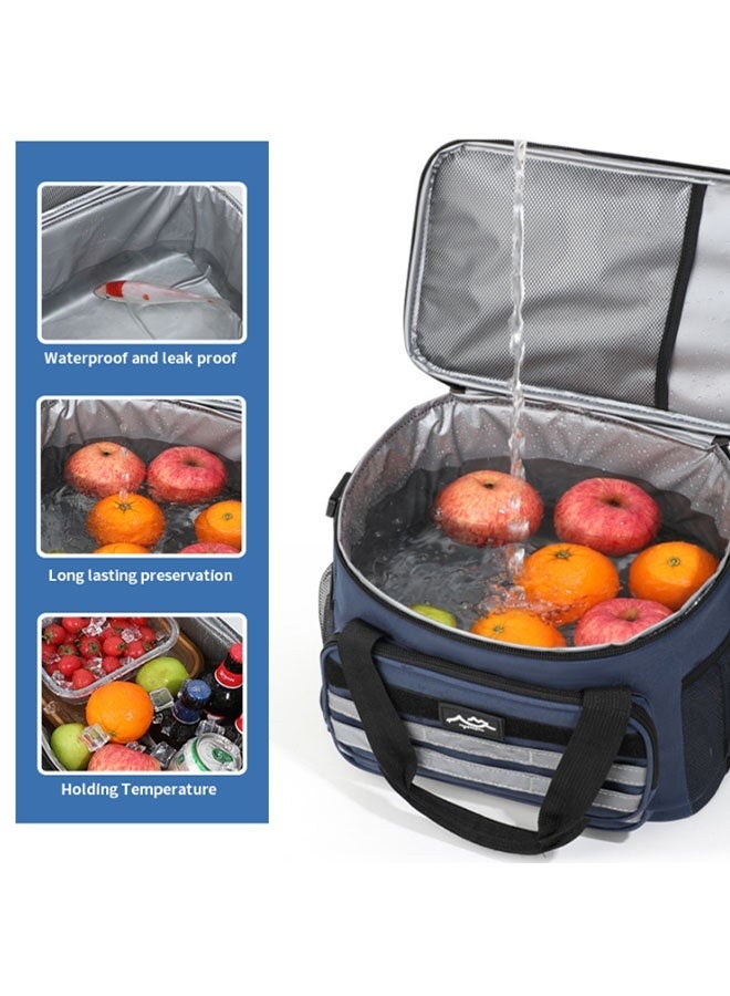 Outdoor incubator, large-capacity fresh-keeping picnic bag, diagonal portable ice bag, outdoor insulation bag - Image 5