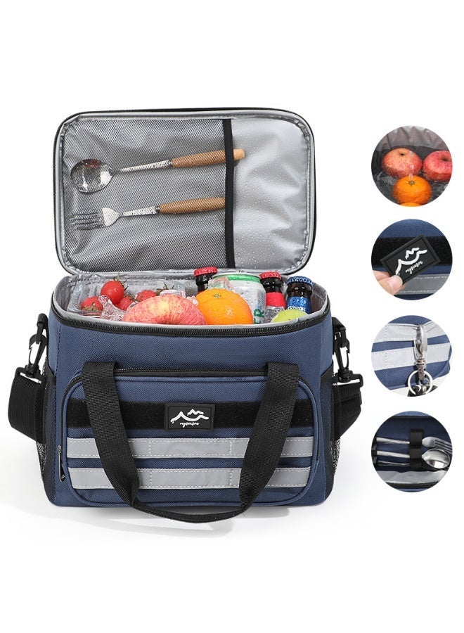 Outdoor incubator, large-capacity fresh-keeping picnic bag, diagonal portable ice bag, outdoor insulation bag - Image 1