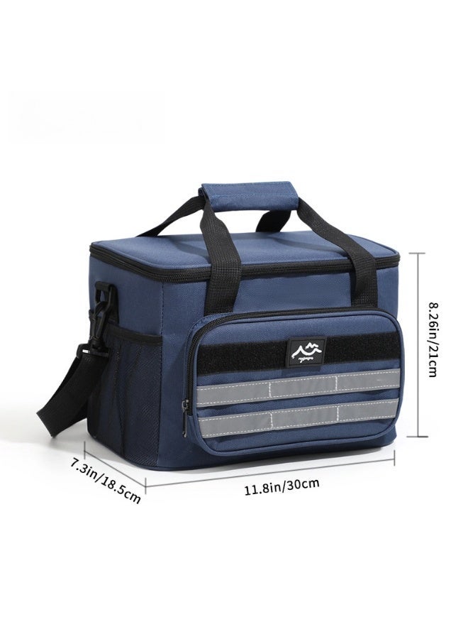 Outdoor incubator, large-capacity fresh-keeping picnic bag, diagonal portable ice bag, outdoor insulation bag - Image 3