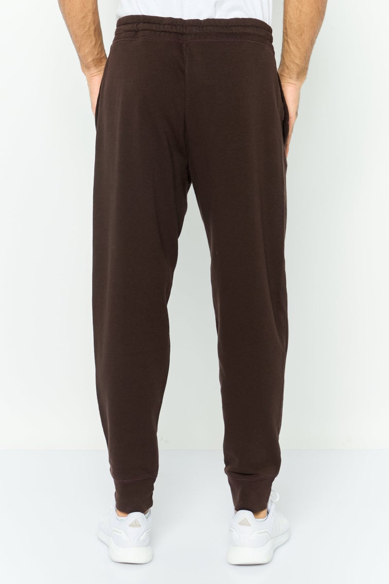 GAP Men Regular Fit Embroidered Logo Jogger Pants, Dark Brown - Image 4
