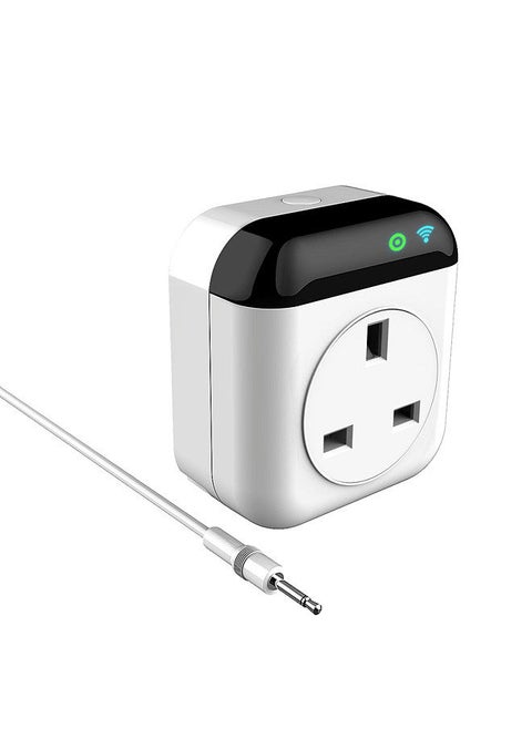 Programmable Smart Wifi Thermostat Plug Outlet Mini Temperature Controller 15A Plug-in Socket APP Control Voice Control Schedule Timer Electric Switch for Heating Cooling Appliances