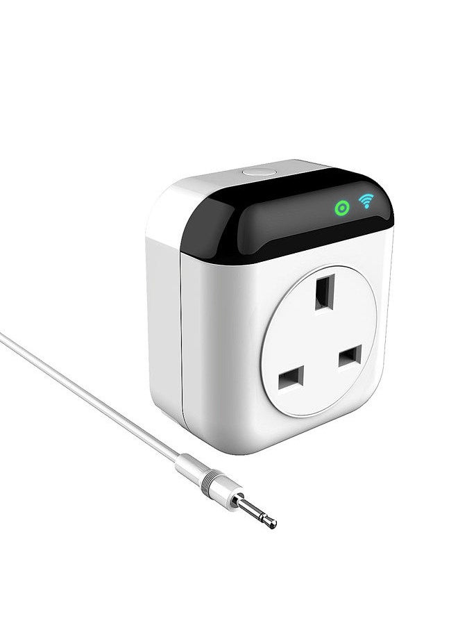 Programmable Smart Wifi Thermostat Plug Outlet Mini Temperature Controller 15A Plug-in Socket APP Control Voice Control Schedule Timer Electric Switch for Heating Cooling Appliances