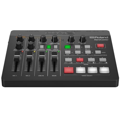 Roland AeroCaster Live Streaming System – Powerful wireless multi-camera production solution with hardware controller/audio interface and full-featured iPad app. - Image 1