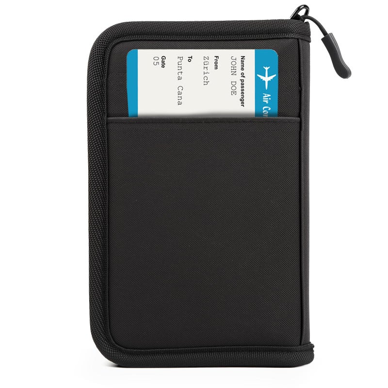 EPIMA Passport Holder for Travel Essentials, RFID Blocking Protector Passport Wallets, Passport Document Organizer Case for Travel Must Have, Passport Book for Women, Couple, Family Cards, Tickets, ID, Cash - Image 1