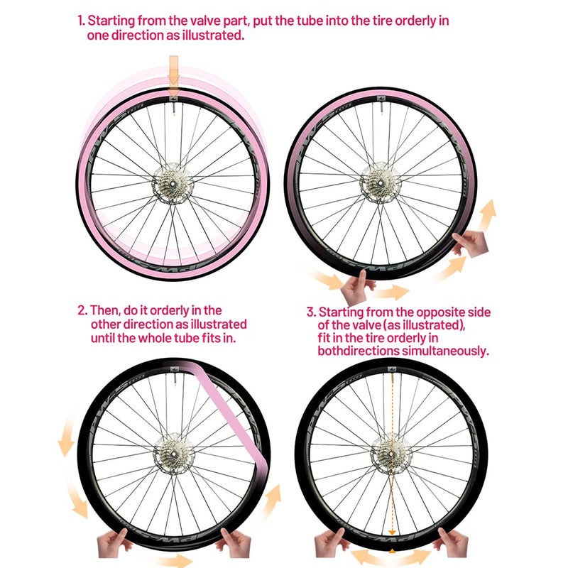 Cyclami RideNow TPU Tube 28'' 700C x 18C 23C 25C 28C 32C Road Bike Inner Tire Presta Valve 85mm Length Compatible with 700 x 18C-32C Ultralight (Include 8 PCS Bike Inner Tire Patch) - Image 3