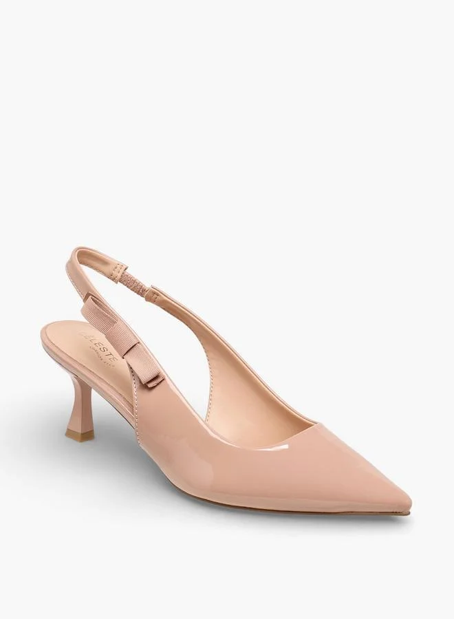 سيليست Women Kitten Heel Slingback Shoes