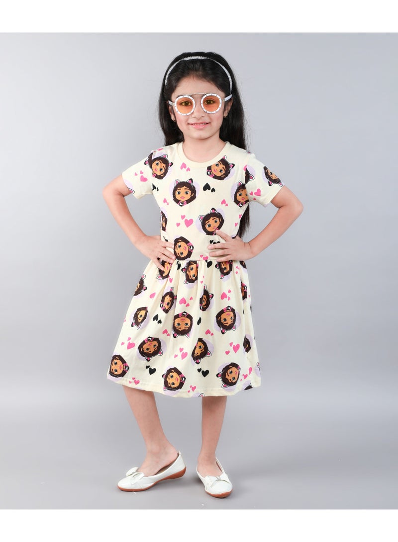 غابيز دول هاوس بيت الدمى غابي - فستان جيرسي للبنات - Image 1