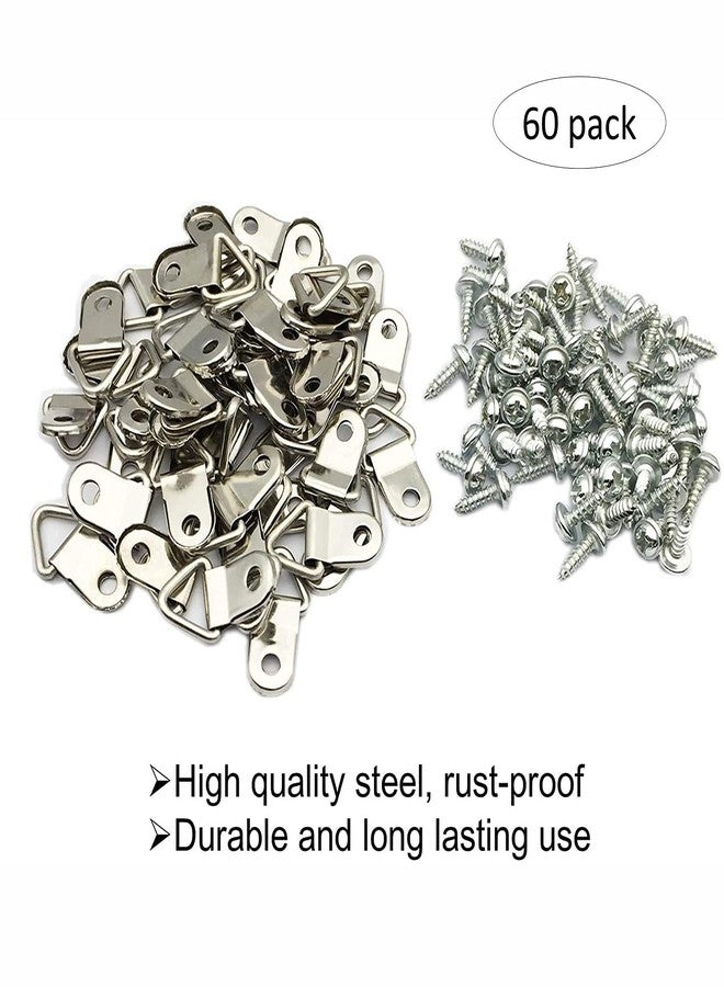 EesTeck 181 Pack Picture Hanging Kit-Small Triangle Ring Picture Hangers with Screws,50Feet 0.8mm Picture Hanging Wire and Aluminum Sleeves - Image 2