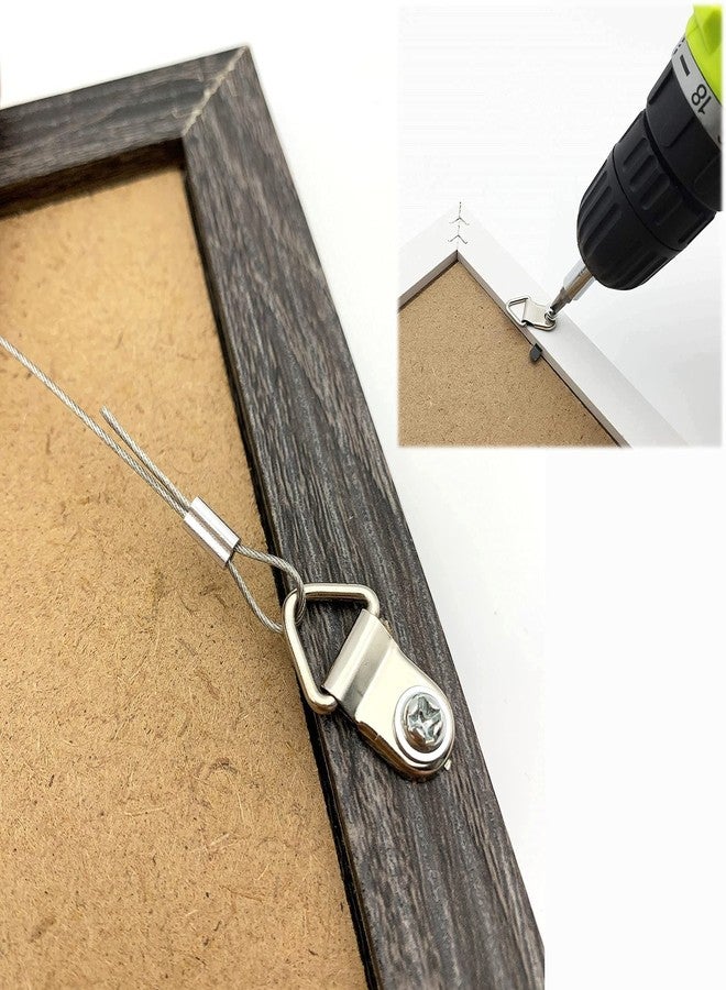 EesTeck 181 Pack Picture Hanging Kit-Small Triangle Ring Picture Hangers with Screws,50Feet 0.8mm Picture Hanging Wire and Aluminum Sleeves - Image 3
