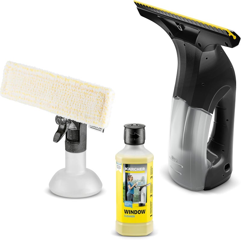 Kärcher WV 1 Plus Black Edition Window Vacuum Squeegee - for Showers, Mirrors, Glass, & Countertops - 10 in. Squeegee Blade - Image 1