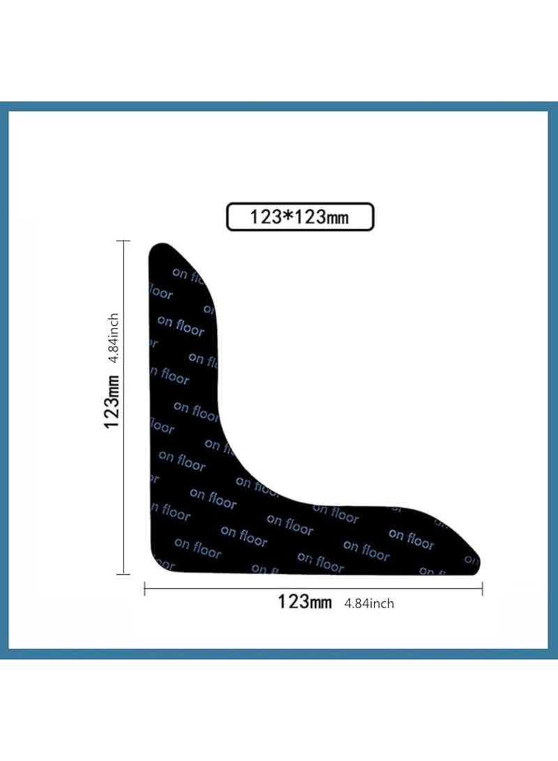 يلا جوي وسادة سجاد لاصقة للسجاد مانعة للانزلاق للأرضيات الصلبة وبلاط الأرضيات الصلبة وبساط المنطقة ،حامل لاصقات السجاد القابلة لإعادة الاستخدام القابلة للغسل (على شكل حرف L) -8 صور - Image 2