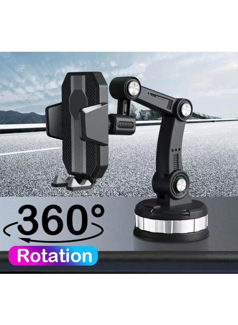 ELTRAZONE Car Phone Holder Dashboard Universal Suction Cup Type Windshield Sucker Stand Bracket Smartphone Cellphone Support Big Joint GPS Navigation Holder (1-Pack) - Image 3