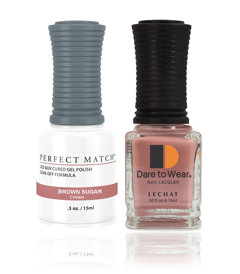 Perfect Match Gel Nail Polish 15ml Soak Off Long Lasting High Shine UV LED Gel Non Toxic Easy Application Wide Color Range for Manicure and Pedicure Brown Sugar PMS236