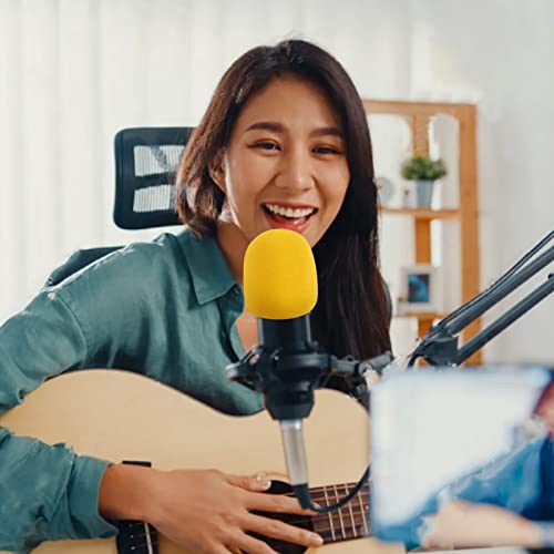 Comemela Pop Filter for Microphone Foam Microphone Covers Disposable Mic Covers for Microphones, 20Pcs Colorful Mic Windscreen Reusable Mic Foam Covers - Image 4