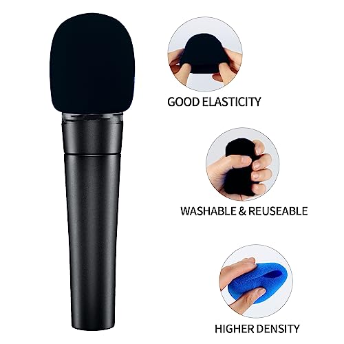 Comemela Pop Filter for Microphone Foam Microphone Covers Disposable Mic Covers for Microphones, 20Pcs Colorful Mic Windscreen Reusable Mic Foam Covers - Image 2