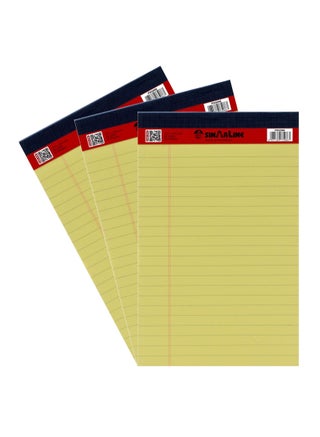 A5 Size Notepad 40 Sheets 3 Pieces