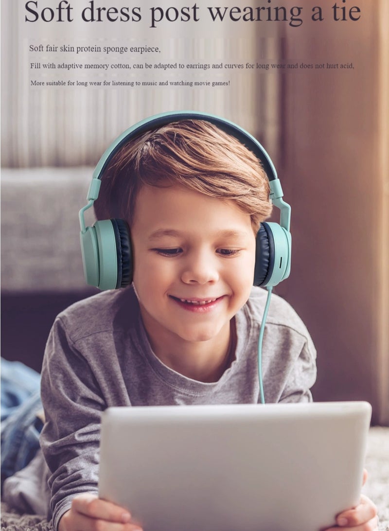 Children's Bluetooth HeadphonesBluetooth Earbuds EarmuffsWireless HeadphonesChildren's HeadphonesSoft Earmuffs&Specially Designed for Kids Lightweight and Long Wear (Blue)  - Image 2