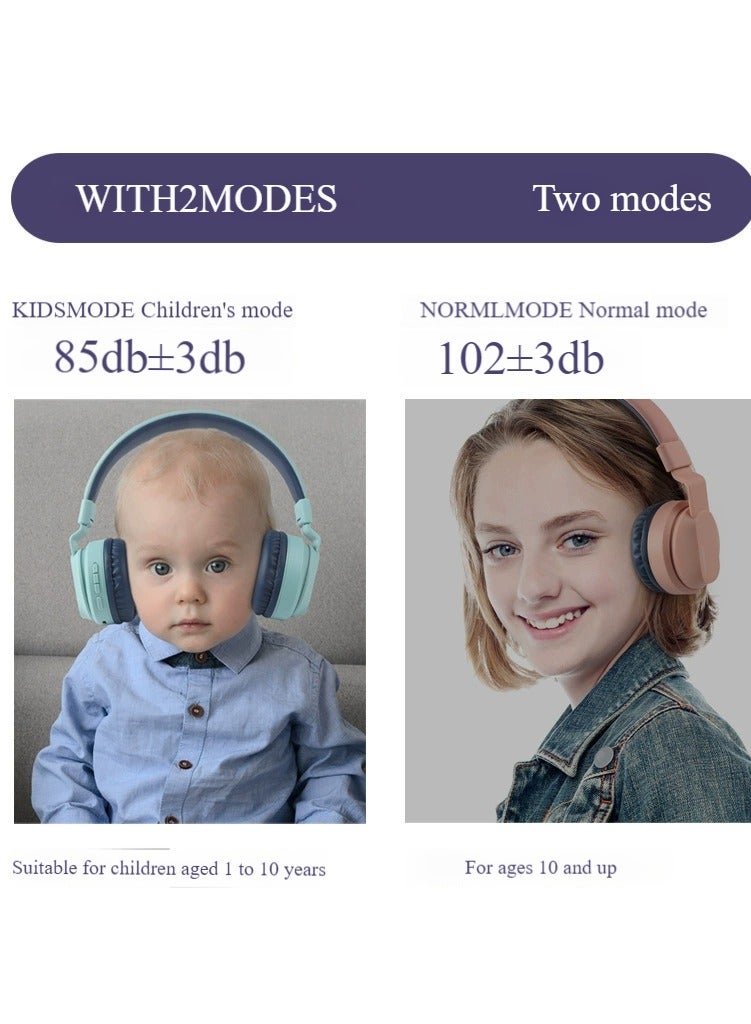 Children's Bluetooth HeadphonesBluetooth Earbuds EarmuffsWireless HeadphonesChildren's HeadphonesSoft Earmuffs&Specially Designed for Kids Lightweight and Long Wear (Blue)  - Image 4